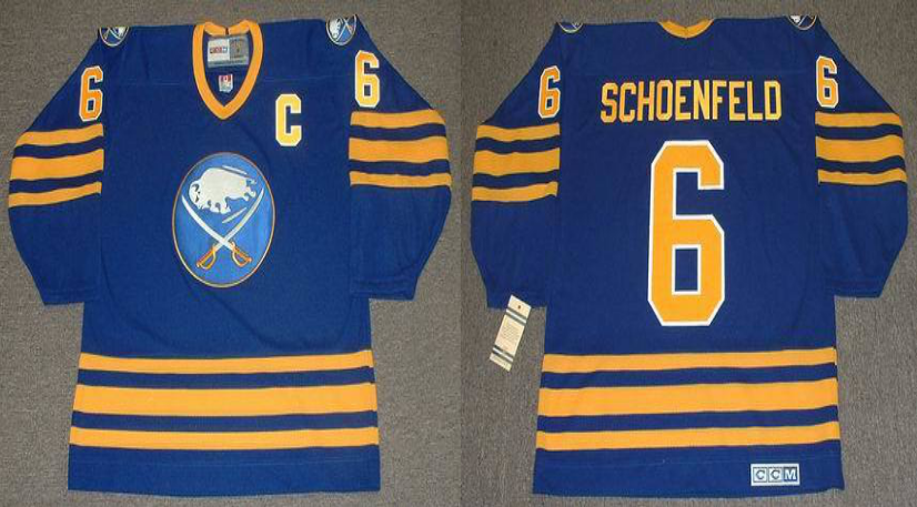 2019 Men Buffalo Sabres #6 Schoenfeld blue CCM NHL jerseys